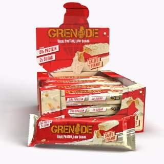 Grenade Protein szelet - white chocolate salted peanut 12x60g