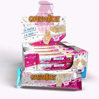 Grenade Protein szelet - birthday cake 12x60g